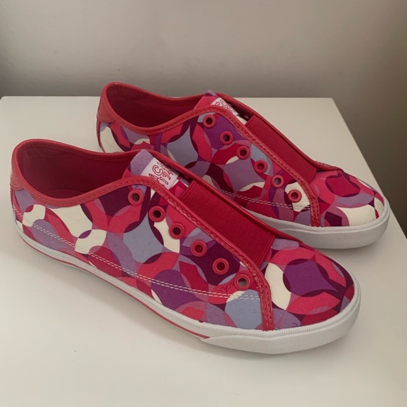 Coach Bev Pink Kaleidoscope Slip On Sneakers - Picture 4 of 14